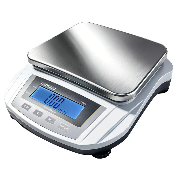 GOYOJO Labor-Feinwaage 5000g x 0,01g, Hochpräzise Labor-Analysewaage, Elektronische Präzisionswaage,