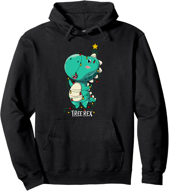 Tree Rex Dinosaurier Dino Weihnachts Deko Lustig Baum Kostüm Pullover Hoodie