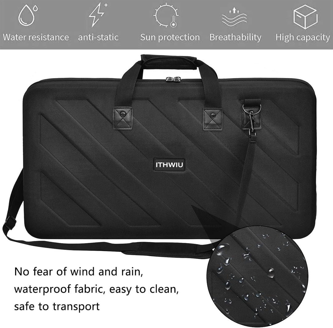 OUUTMEE Hart Reise Tragen Tasche für Pioneer, Schwarz 73 * 41 * 14cm XL Zubehör Taschen Koffer