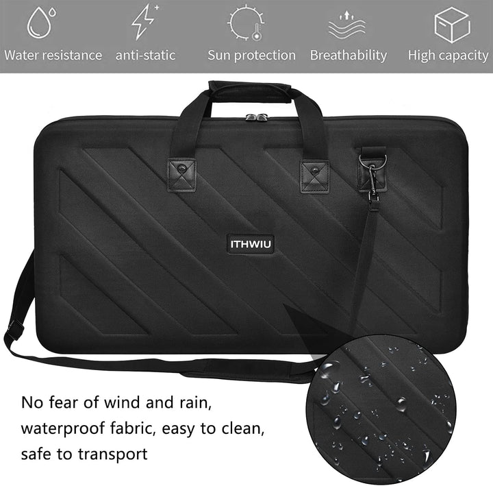OUUTMEE Hart Reise Tragen Tasche für Pioneer, Schwarz 73 * 41 * 14cm XL Zubehör Taschen Koffer