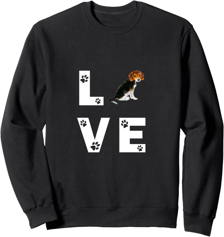 BEAGLE Hund Love Hundebesitzer Geschenk Sweatshirt