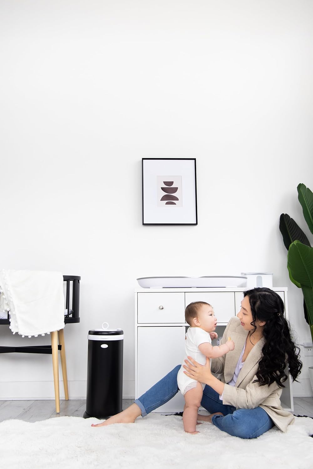 Ubbi Steel Odor Locking Nappy Disposal Bin, No Special Bag Required Money Saving, Awards-Winning, Mo