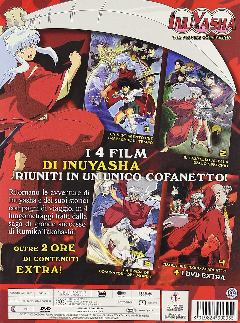 Inuyasha - The complete movie Box [5 DVDs] [IT Import], DVD