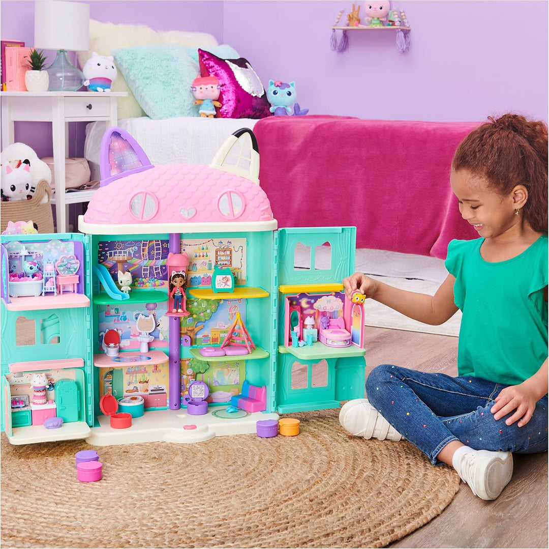 Gabby‘s Dollhouse Deluxe Raum, Sweet Dreams, Schlafzimmer mit Kuschelkatze &amp; Deluxe Raum, Craft-a-ri