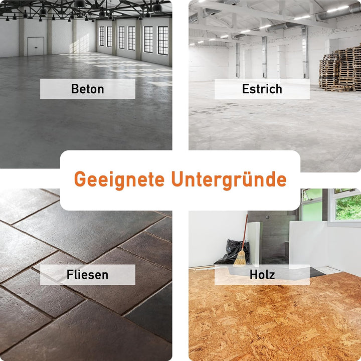 Home Profis® HPBA-700 seidenmatte UV-beständige 1K Bodenfarbe (5m²) für Balkon &amp; Terrasse in RAL 703