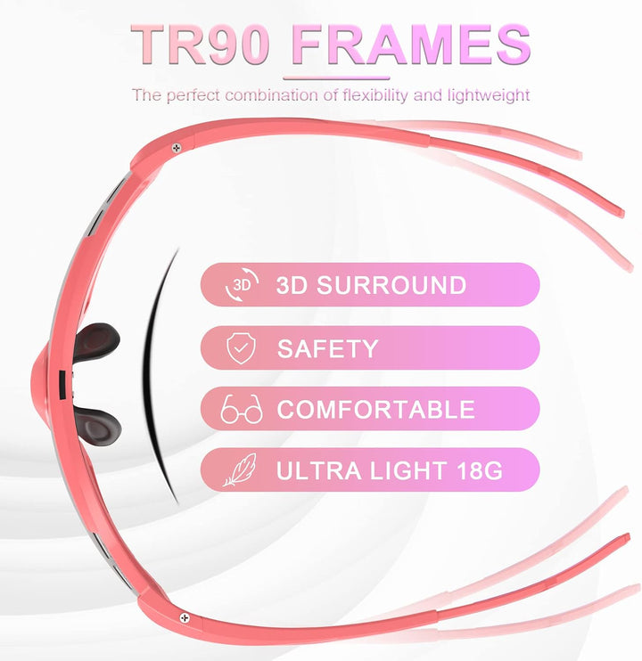 X-TIGER Fahrradbrille selbsttönend Sonnenbrille Herren Damen TR90 Rahmen UV400 Schutz Photochromatis