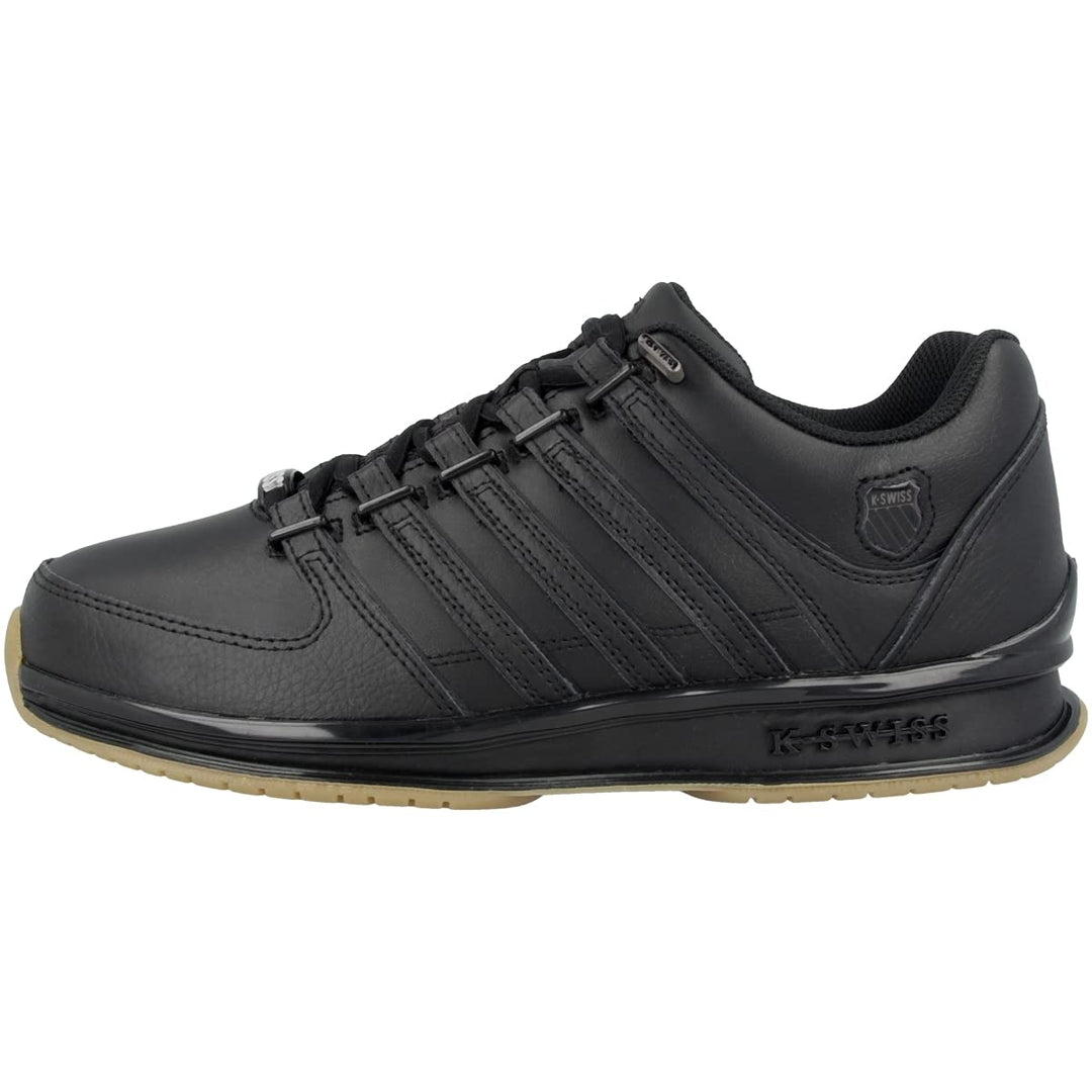 K-Swiss Rinzler Herren Sneaker Sportschuh 01235-139-M Weiss 41.5 EU Black Amber, 41.5 EU Black Amber