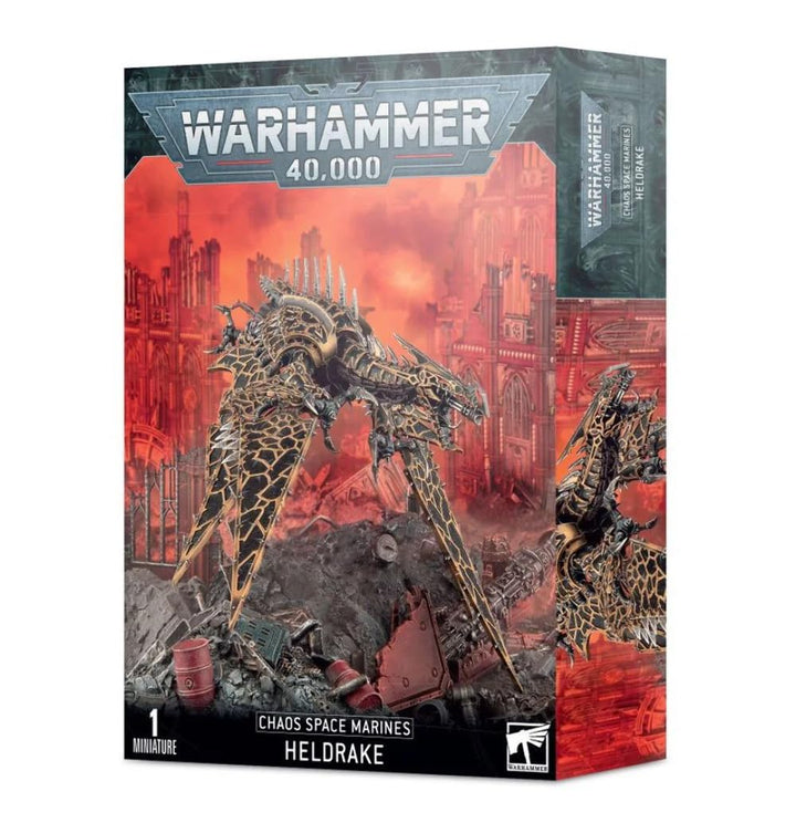 Warhammer Heldrake Chaos Space Marines Figur – Tischspiel – ab 120 Jahren