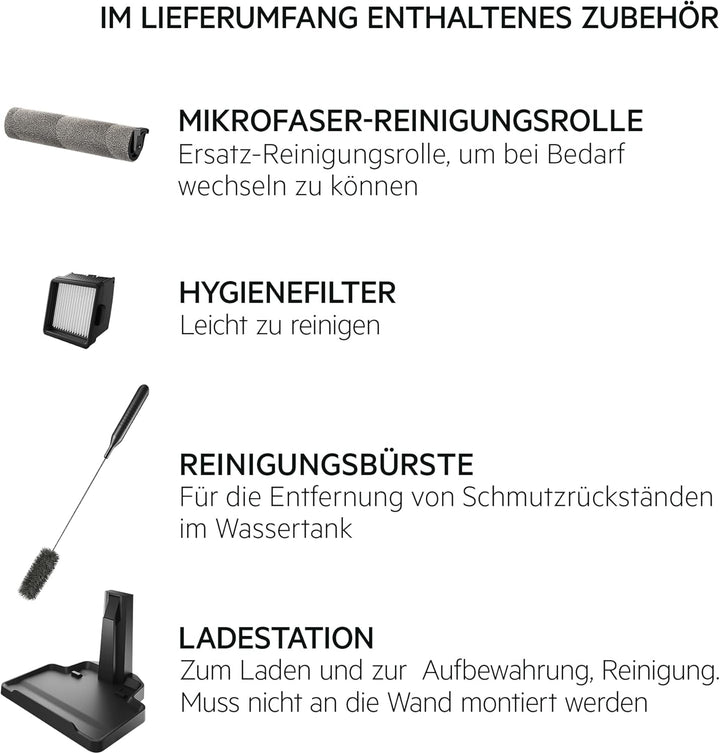 AEG Nass- und Trocken Akku Staubsauger, mit Wischfunktion, Wet&amp;Dry, Kabellos, Beutellos, Hartboden,