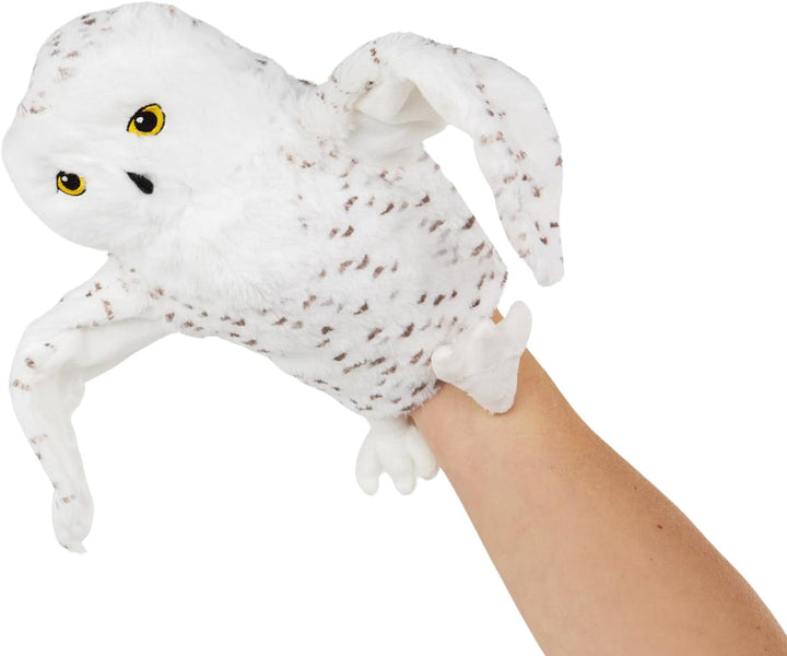 IKEA SKOGSDUVA Schneeeule Kuscheltier Handpuppe Hedwig 25 cm weiss