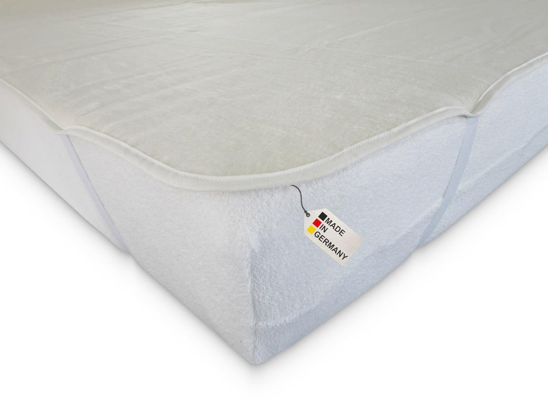 Dukal | Molton-Auflage mit Eckgummi | 160 x 200 cm | aus hochwertigem Kalmuck-Molton | 100% Baumwoll