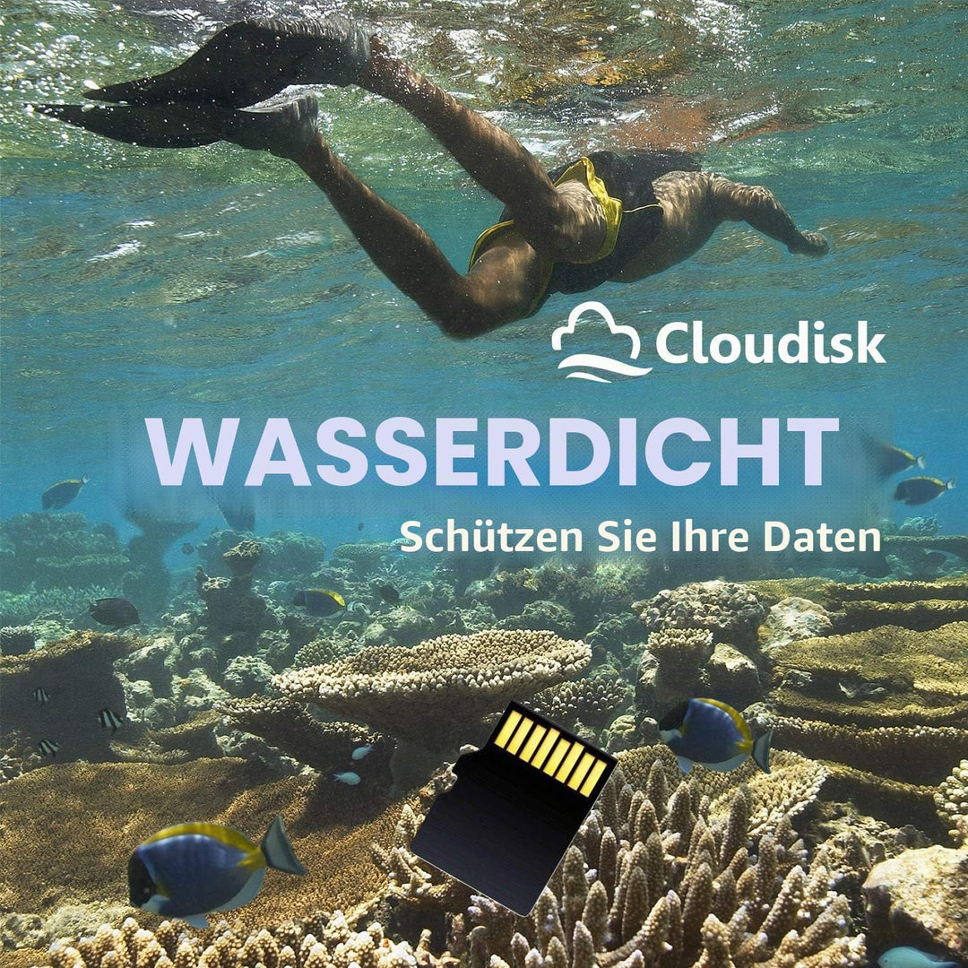 Cloudisk 5er-Pack Micro SD-Karte mit MicroSD Adapter Card Reader-Speicherkarte (64GB), 64GB
