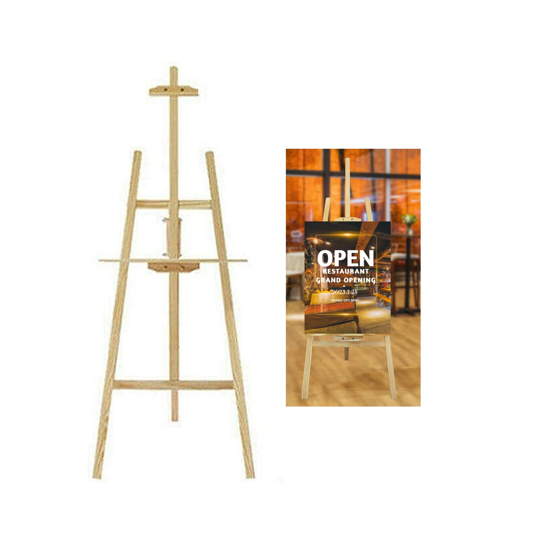 Akademie Staffelei. Hochwertige klappbare Holzstaffelei 150cm Für Kinder, Hobbyzeichner &amp; profession