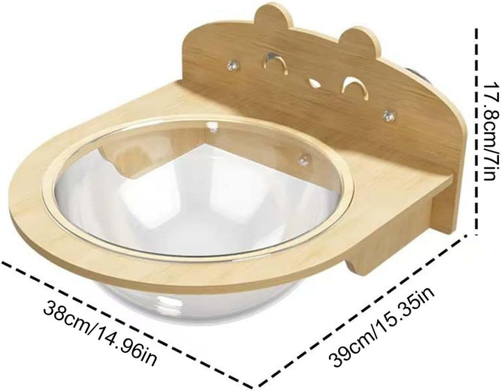 Suction Cup Cat Window Perch Wall Shelf for Kitten Climbing and Napping | Wall Mounted Cat Shelf Is