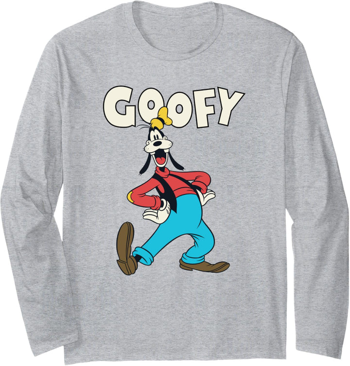 Disney Mickey Classic Goofy Vintage Poster Langarmshirt