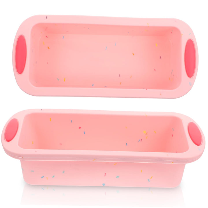 Cabilock Rosa Silikon Brotbackform für Toast und Kuchen, Antihaft, Rosa