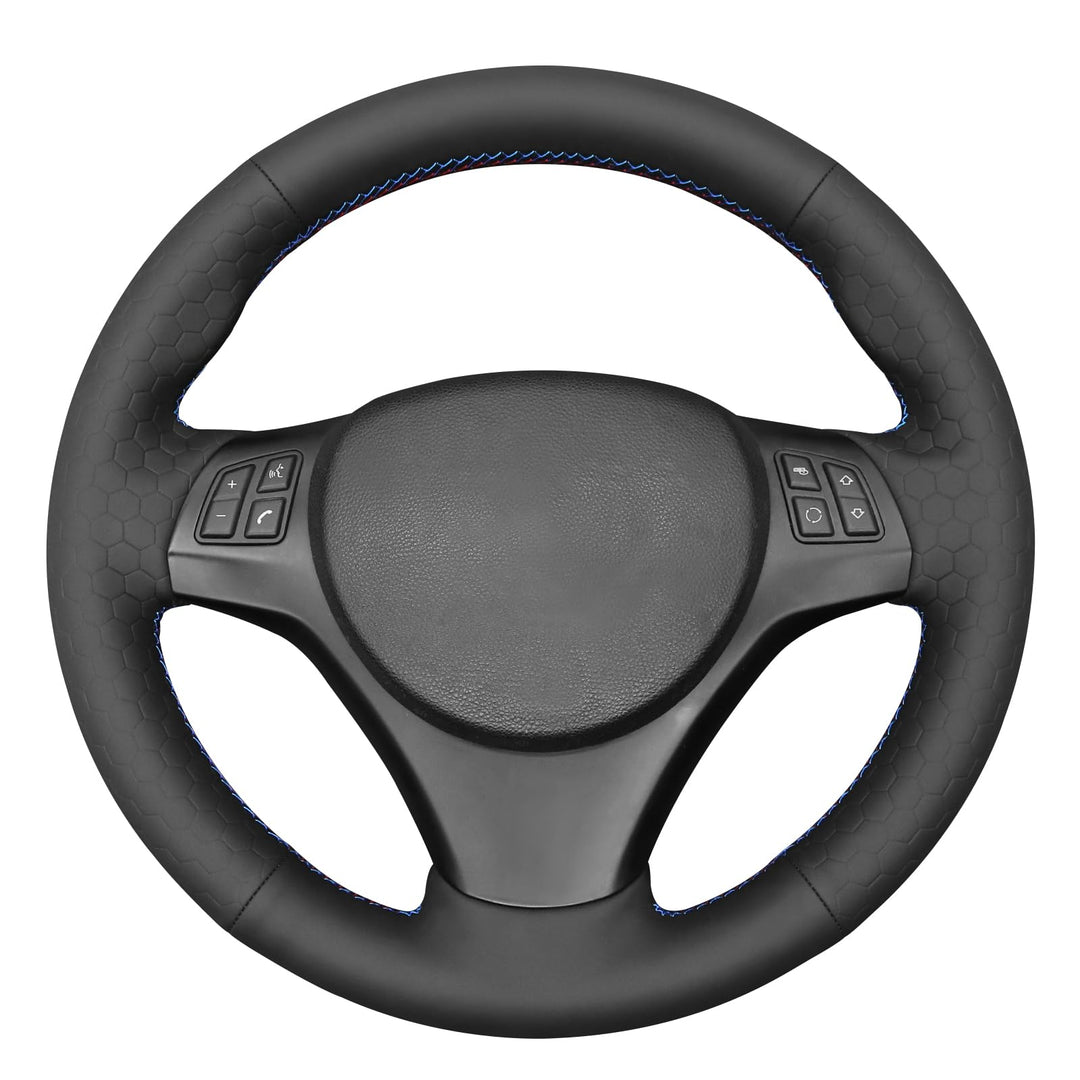 MEWANT Auto Lenkradhülle für Sport M3 E90 E91 E92 E93 E87 E81 E82 E88 X1 E84 3m thread, 3m thread