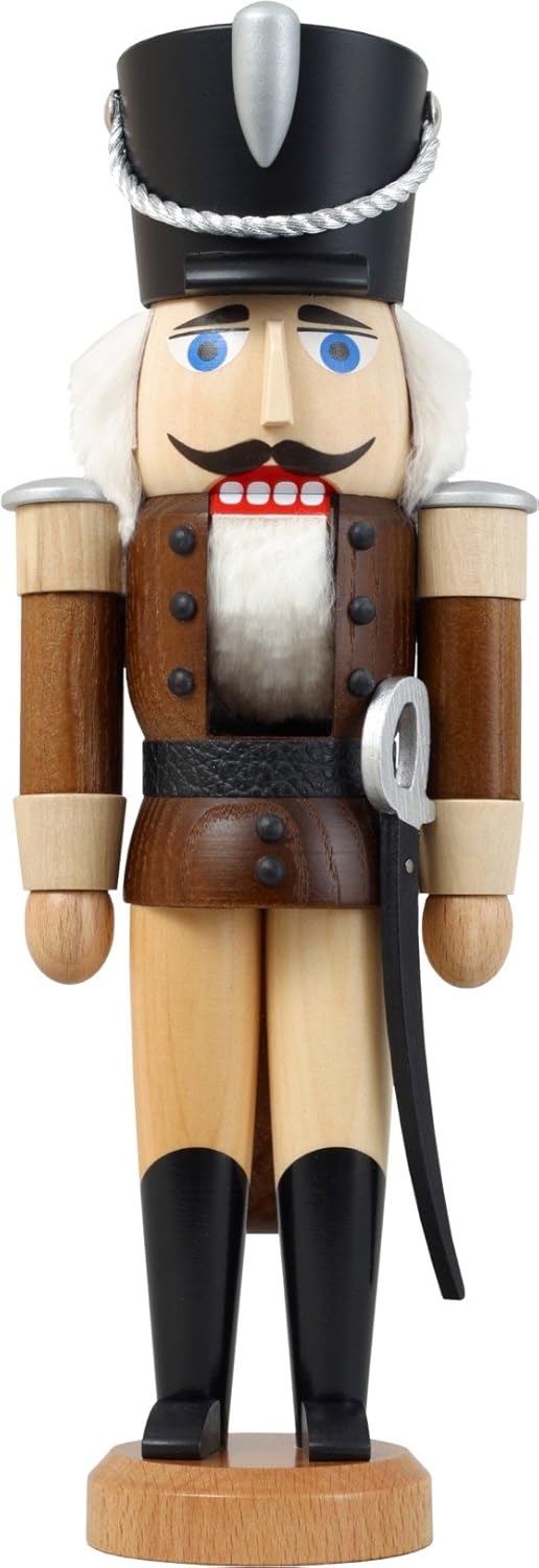 Rudolphs Schatzkiste Nussknacker Husar braun HxBxT = 28x10x8cm NEU Weihnachten Seiffen Nutcracker Nü