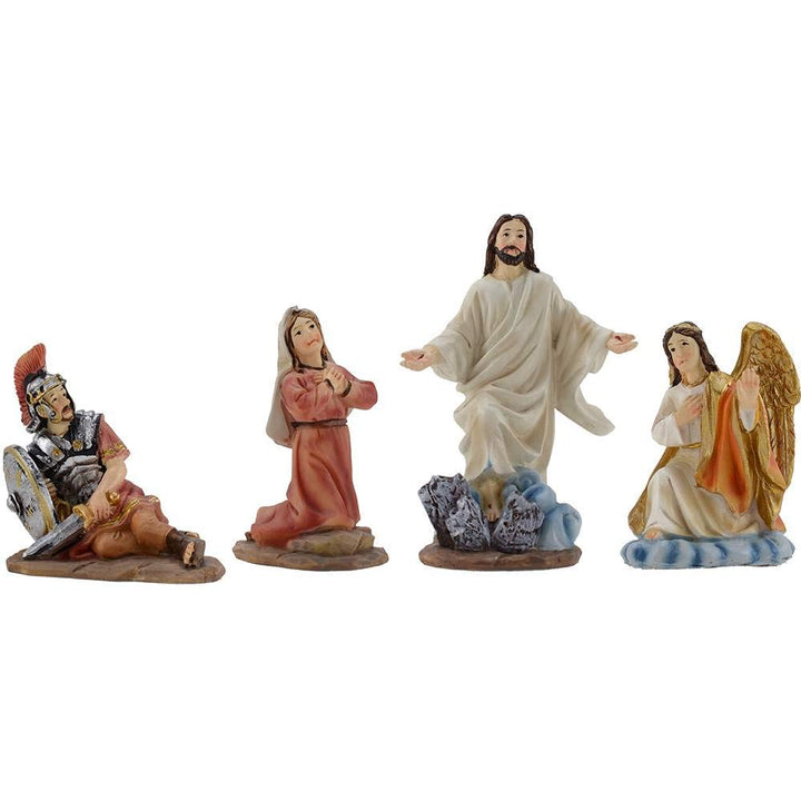 Paben Artikel Religiosi Krippe Osterei PP1 Set Resurretion von Jesus 4 Personen aus Harz