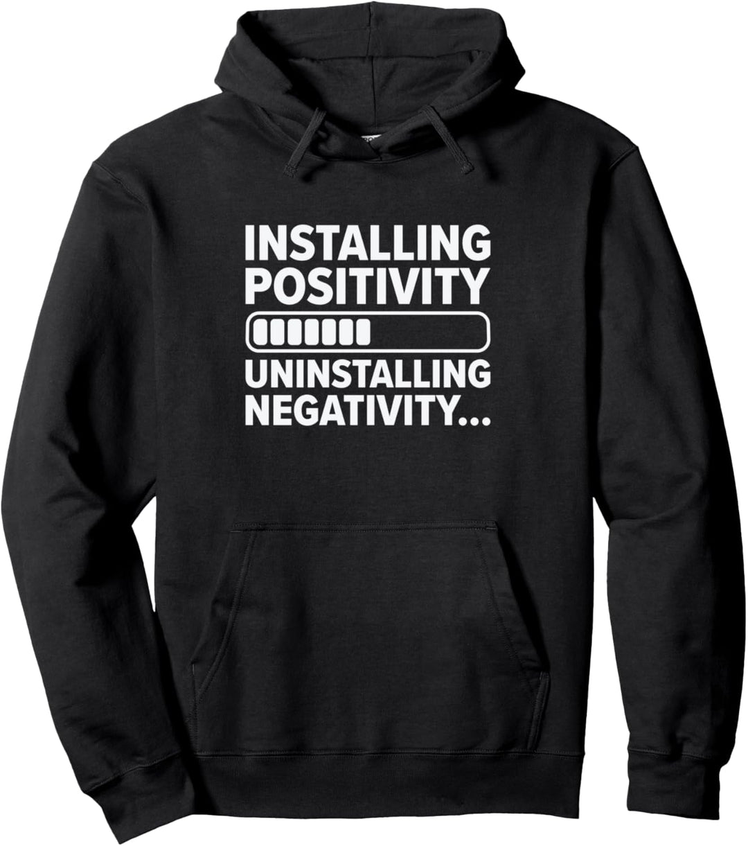 Positive Denker Installation optimistisches Glück der Menschen Pullover Hoodie