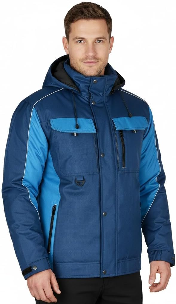 BWOLF Braver Arbeitsjacke Herren Winter Herren Winter Winddichte Winterjacke Arbeitsjacke Warme mit