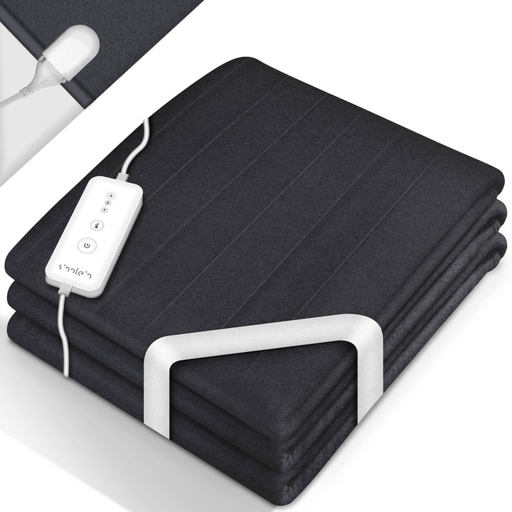 Wärmeunterbett aus Vlies 190 x 80 cm geprüft | elektrische Heizdecke mit Abschaltautomatik | Wärmede