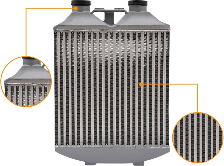 Intercooler Aluminium für Auto Turbo Intercooler, Intercooler Turbolader, Leistung, Universal, Front
