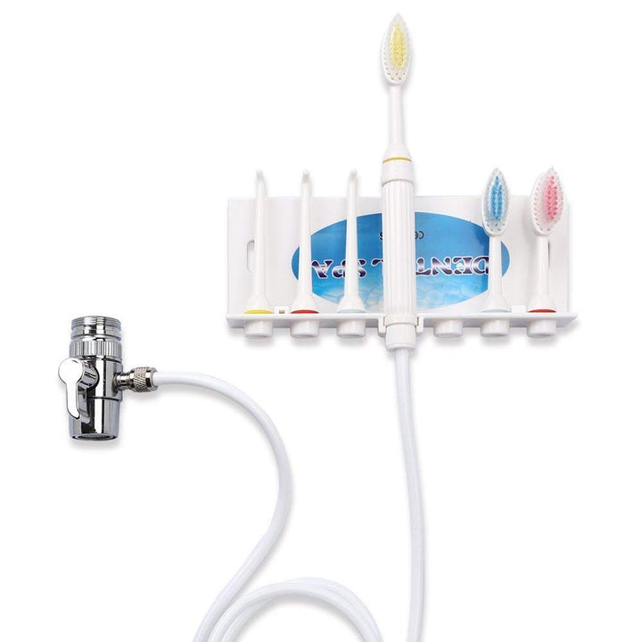 Dental Irrigator Angeschlossen an den Wasserhahn, ohne Batterien und Strom, Wasserpuls Zahnreiniger