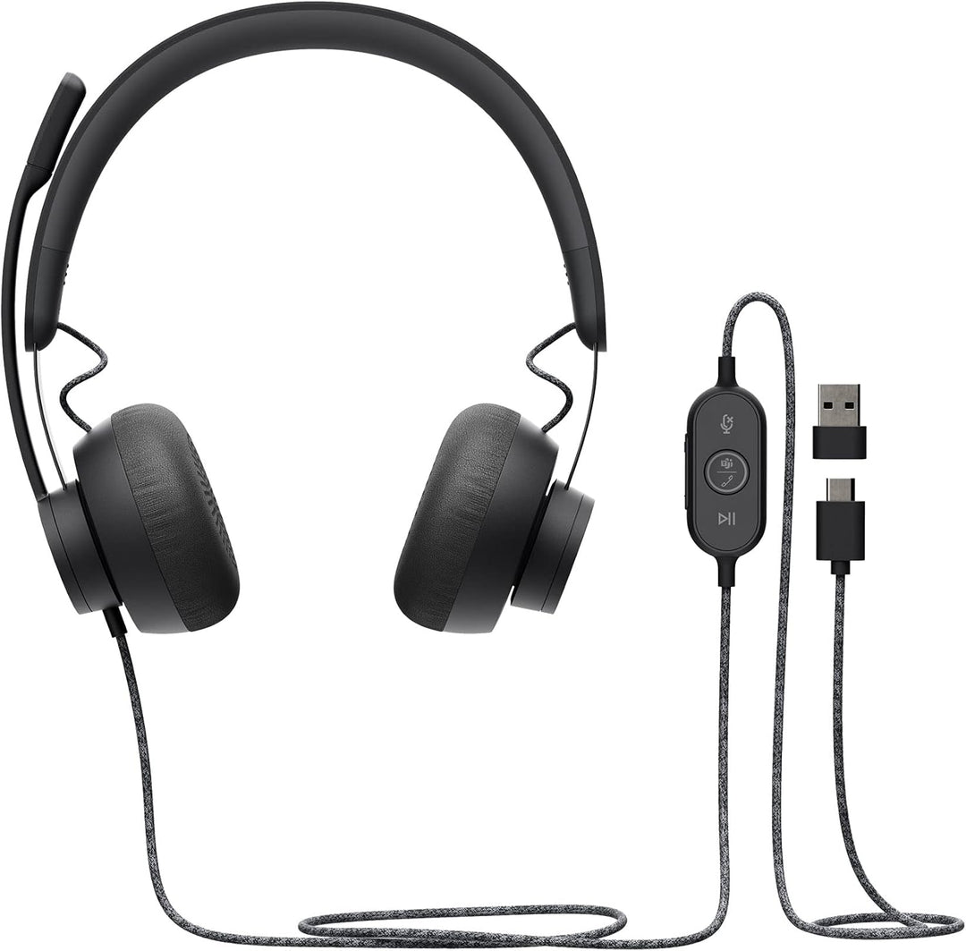 Logitech Zone Wired GRAPHITE EMEA Maus Grau Stereo Zone Kopfhörer mit Kabel, Zone Kopfh&amp;