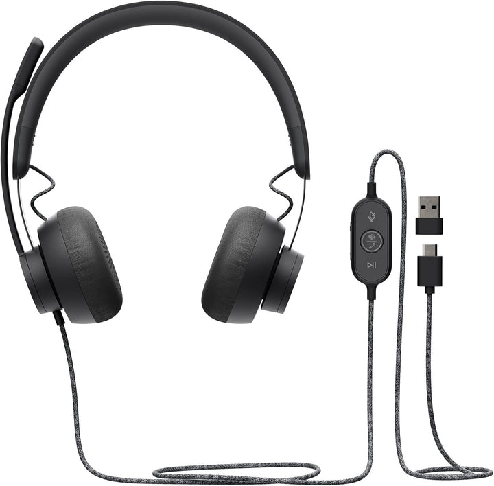 Logitech Zone Wired GRAPHITE EMEA Maus Grau Stereo Zone Kopfhörer mit Kabel, Zone Kopfh&amp;
