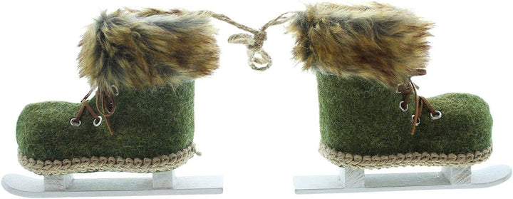 Winter deko, Hänger Schlittschuhe, im 2er Set, Weihnachten, Winterzeit
