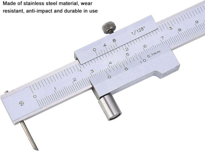 Heayzoki Parallel Crossed Caliper 0-200mm,Stainless Steel Vernier Calipers,Marking Gauge,Parallel Cr
