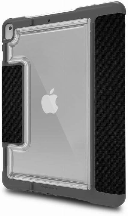 STM Goods Dux Plus Duo Schutzhülle für Apple iPad 10.2 (2020), iPad 10.2 (2019), Schwarz/Transparent