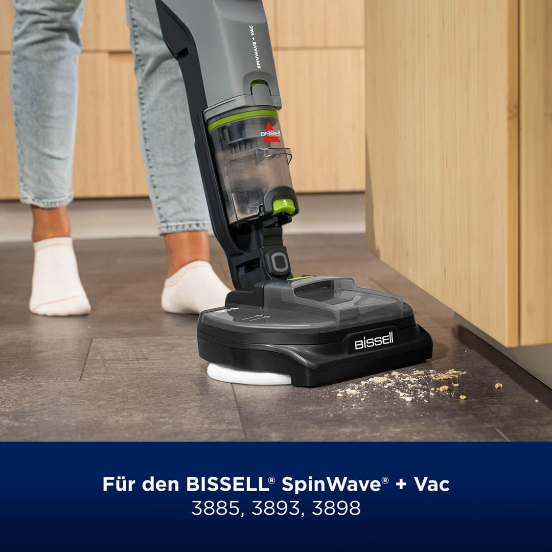 BISSELL Zubehör-Kit Für SpinWave + Vac | Waschbare und Wiederverwendbare Mopps Mit Filter | Enthält