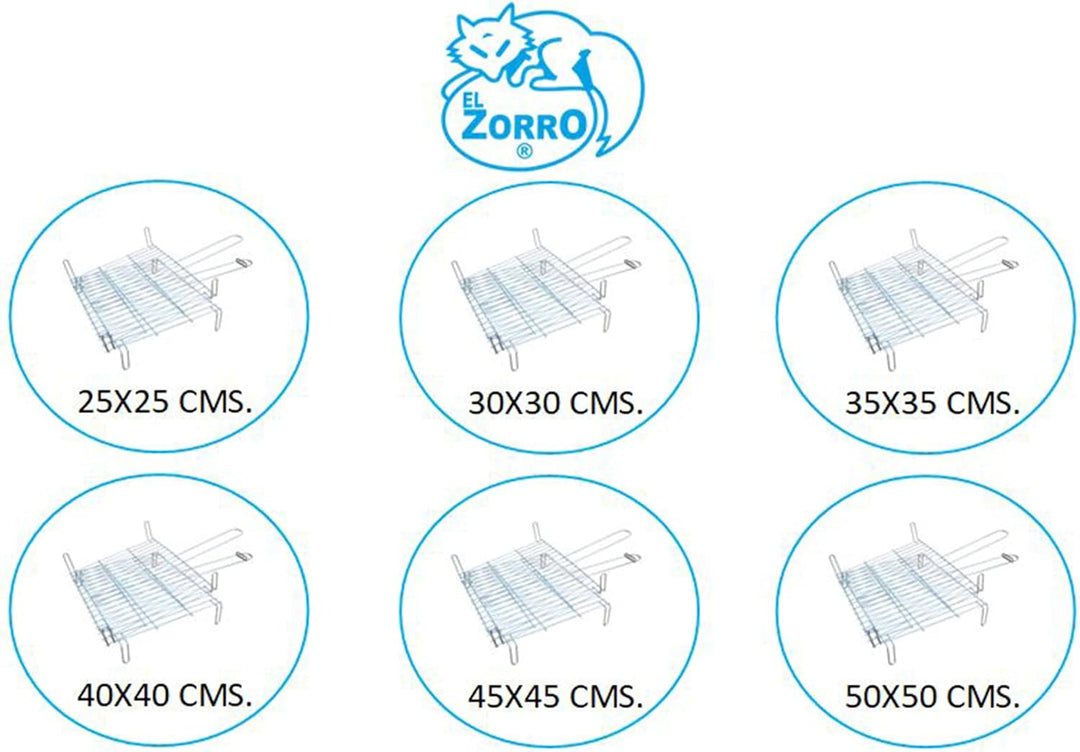Imex El Zorro Doppelgrill, Masse: 25 x 25 cm 25x25 cm, 25x25 cm