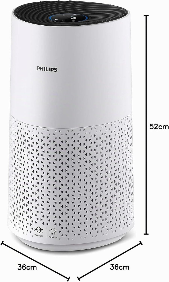 Philips Luftreiniger Smart 1000i Serie - Reinigt Räume zu 78 m² - Entfernt 99,97% der Pollen, Allerg