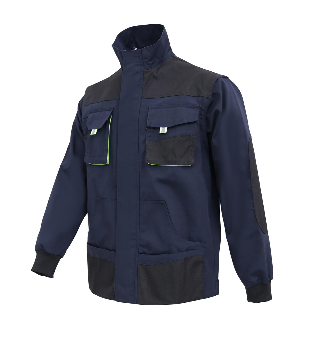 WORK IDEA Herren-Arbeitsjacke mit mehreren Taschen, strapazierfähigem Canvas M Marine, M Marine