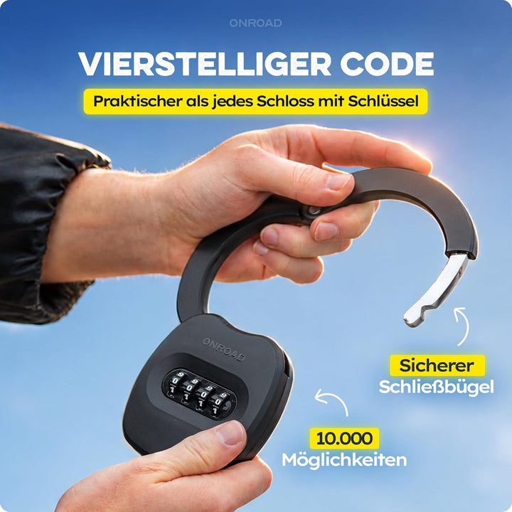 E-Scooter Schloss mit Tasche SNAPSAFE - E-Roller Schloss mit Zahlencode inklusive Recovery Funktion