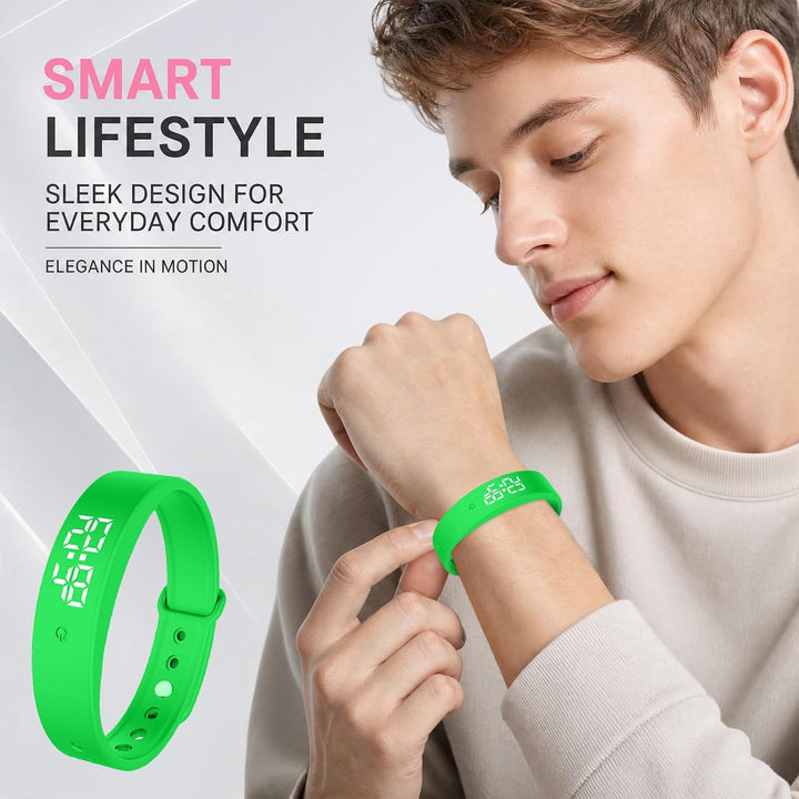 CEWROM Vibrationswecker Armband, Wecker Armband Vibration mit Timer, Vibrationsalarm Erinnerung Uhr,