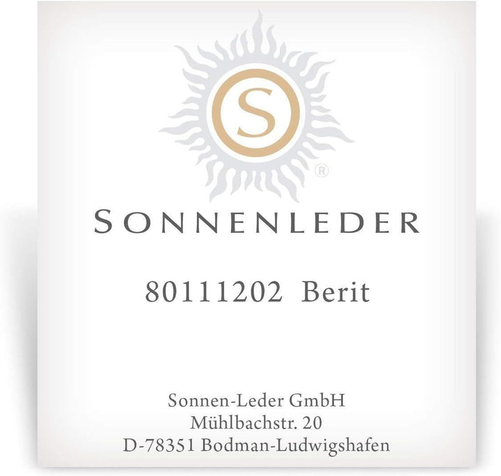 SONNENLEDER - hochwertiges Stiftemäppchen "BERIT" Farbe: Rot/Orange *Echtes Leder*