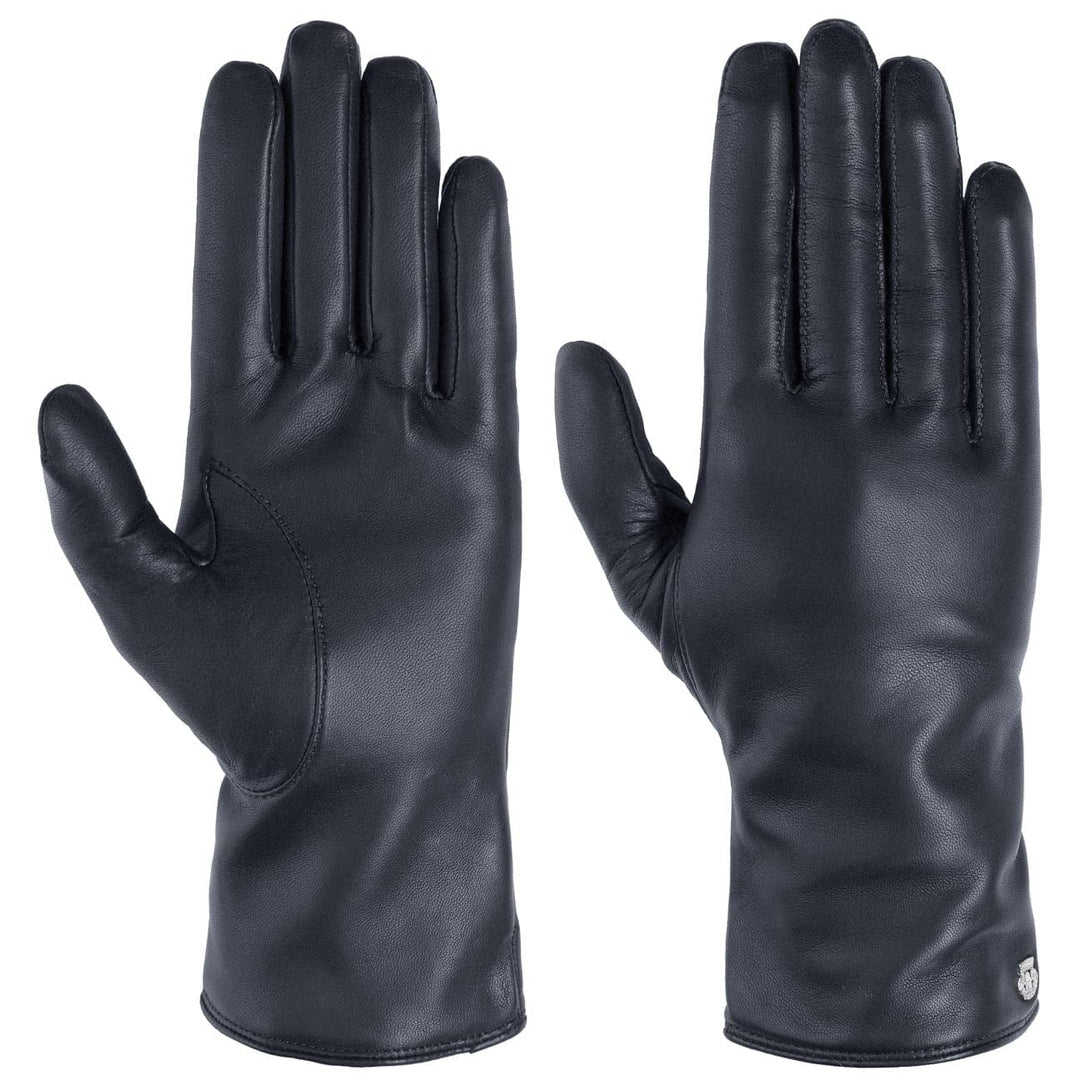 Roeckl Damen Handschuhe Classic, Einfarbig 6.5 Blau, 6.5 Blau