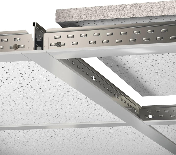 CALGARY | 10-er Set Deckenplatten | Weiss Deckenpaneele | 59,5 x 59,5 cm | Dicke:12 mm | Oberfläche: