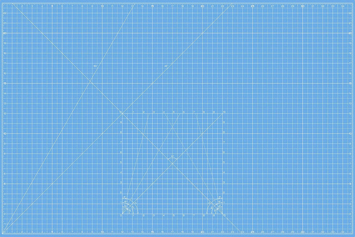 La Canilla Schneidematte A1 Selbstheilend (60x90 cm - 36x24") Cutting Mat Schneideunterlage für Bast