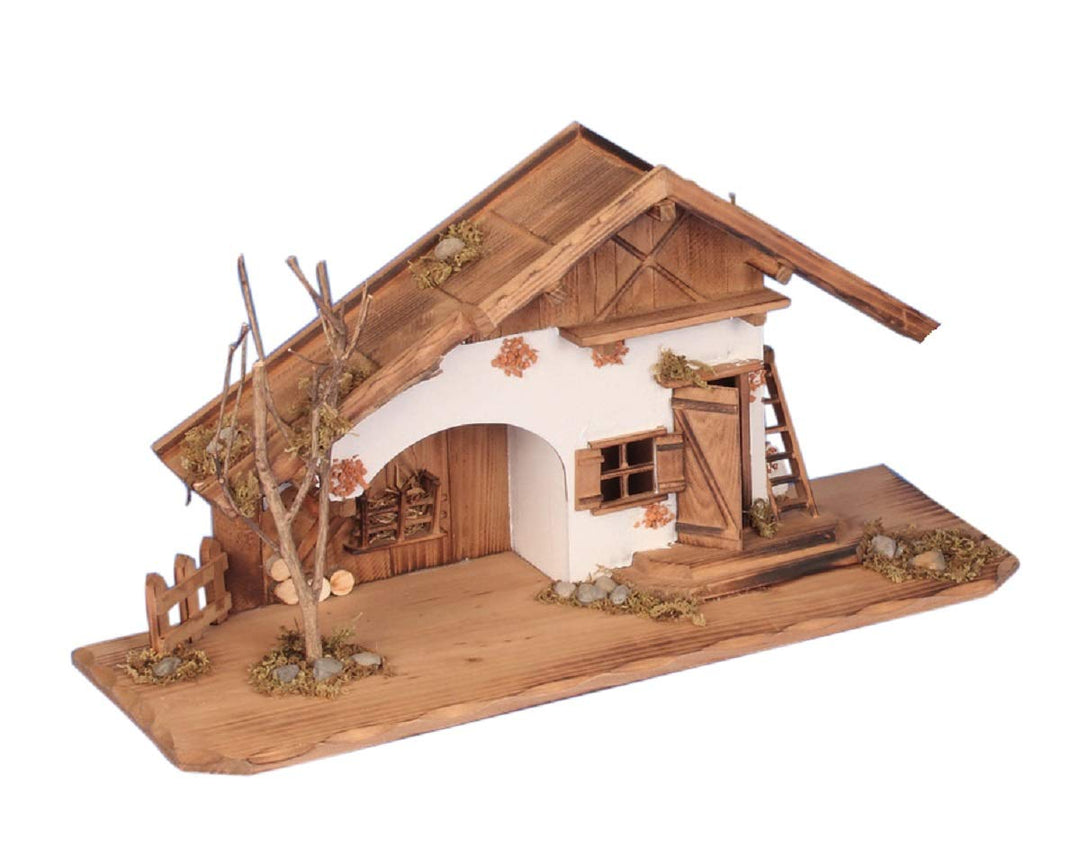 XL Modellhaus grosses Holzhaus Krippe 55cm