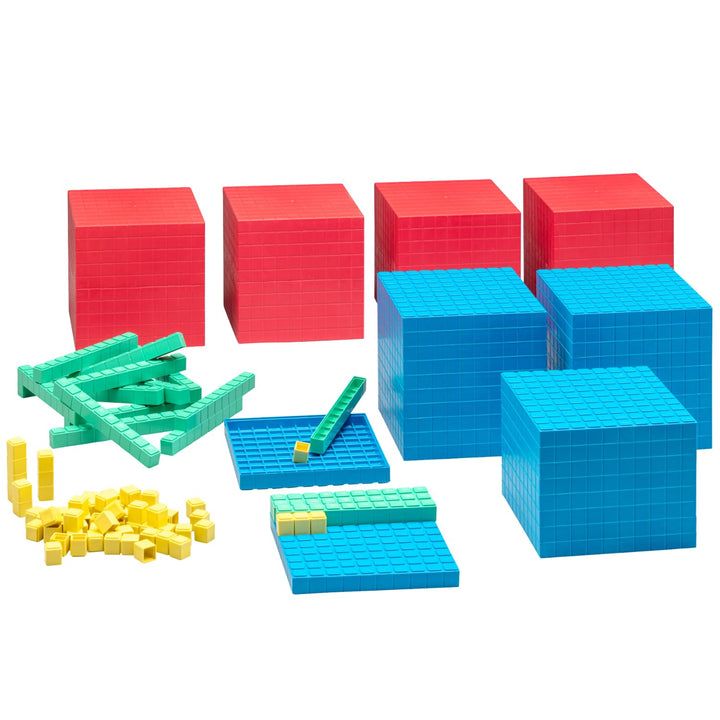 WISSNER® RE-Plastic Dienes Dezimal-Rechenmaterial (184 Teile)