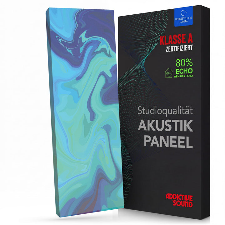 Addictive Sound Schalldämmung Wand 148x50x6 cm mit Grafiken - Akustikpaneele Wand - Schallabsorber B