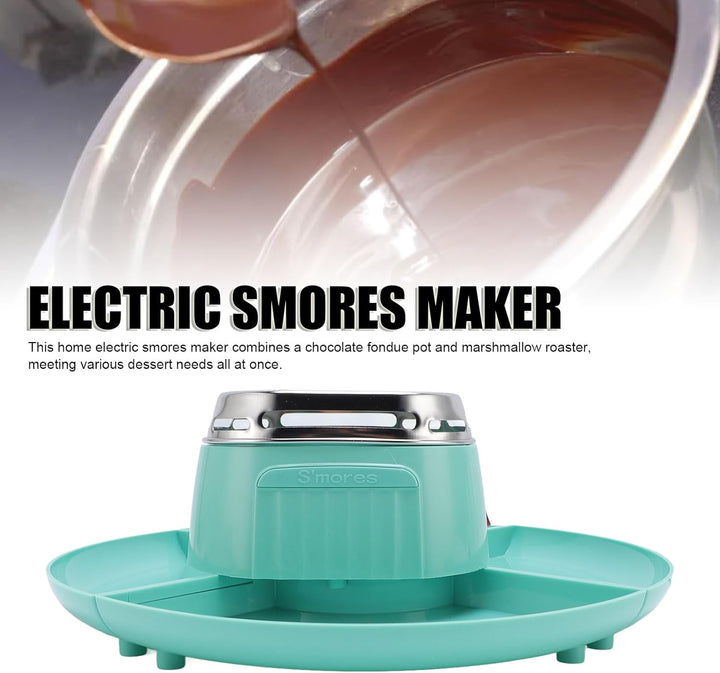 Indoor Electric Smores Maker, einstellbare Temperatur Tabletop Schokoladen -Marshmallow -Röster mit