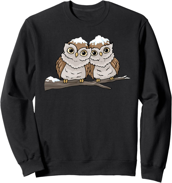 Weihnachen Eule Tshirt Damen Weihnachtseule Geschenk Mädchen Sweatshirt