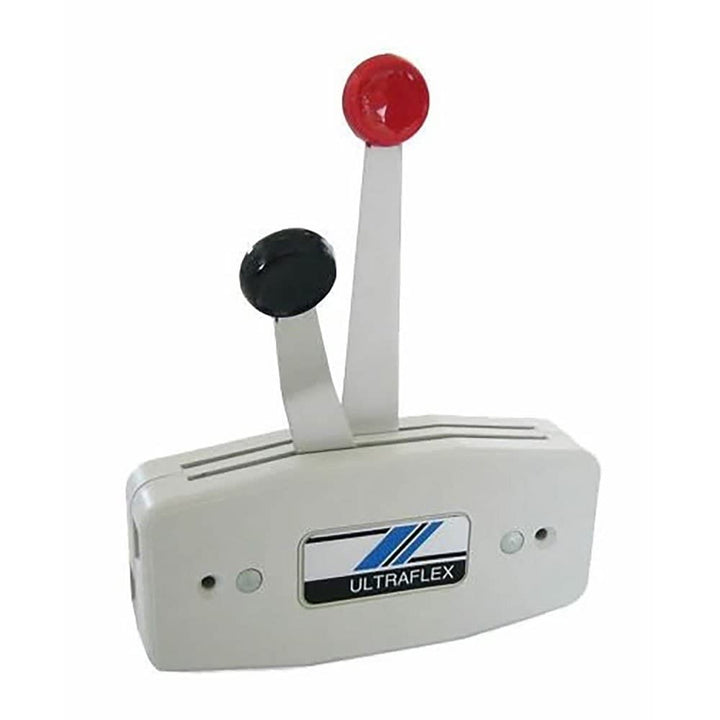 Ultraflex 58639 B47 Schaltkasten mit zwei Hebeln, hellgrau