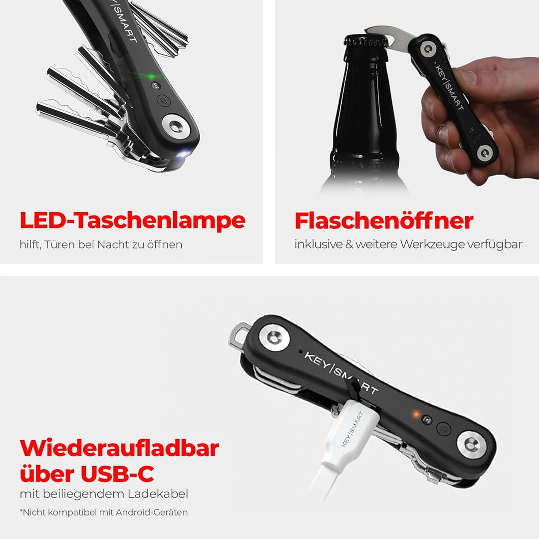 KeySmart iPro – Apple Find My App kompatibel – Find Your Lost Keys Smart Key Organizer Schlüsselanhä